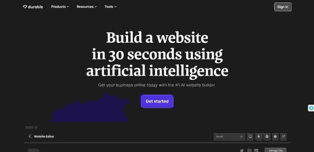 AI website builder