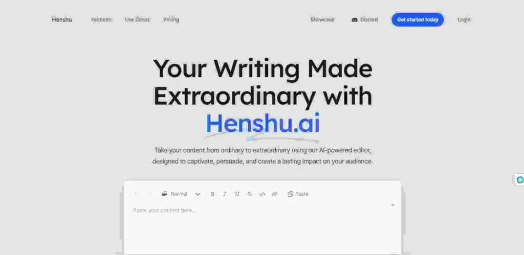 Henshu AI: Free Copywriting Generator