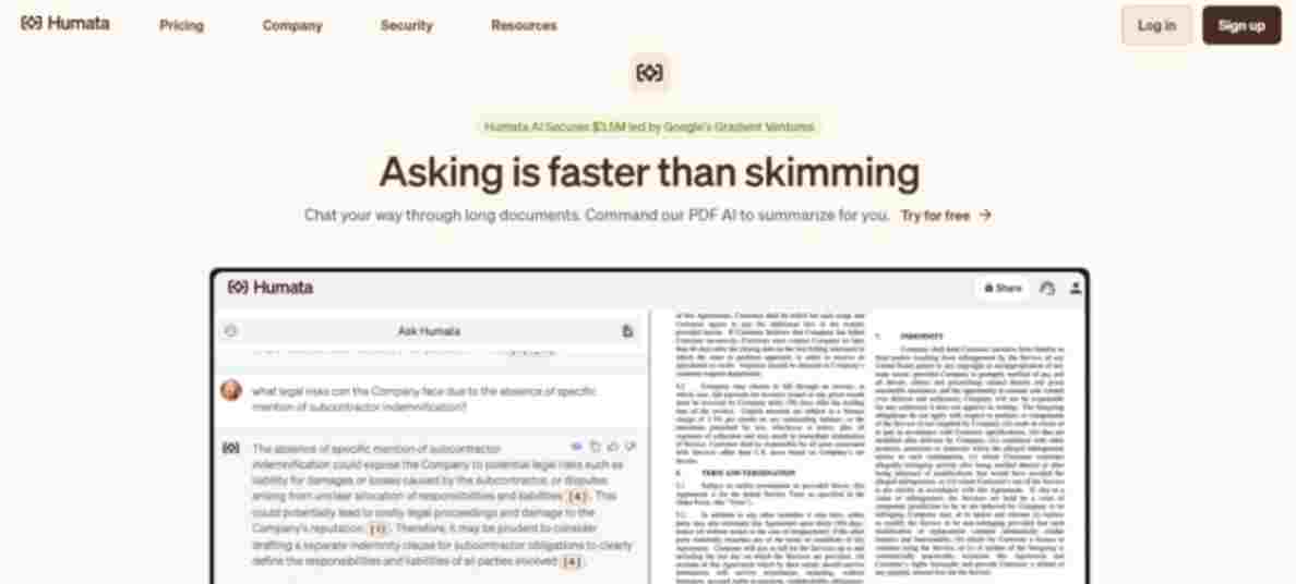 Humata Best Ai Chatbot For Smart Conversations