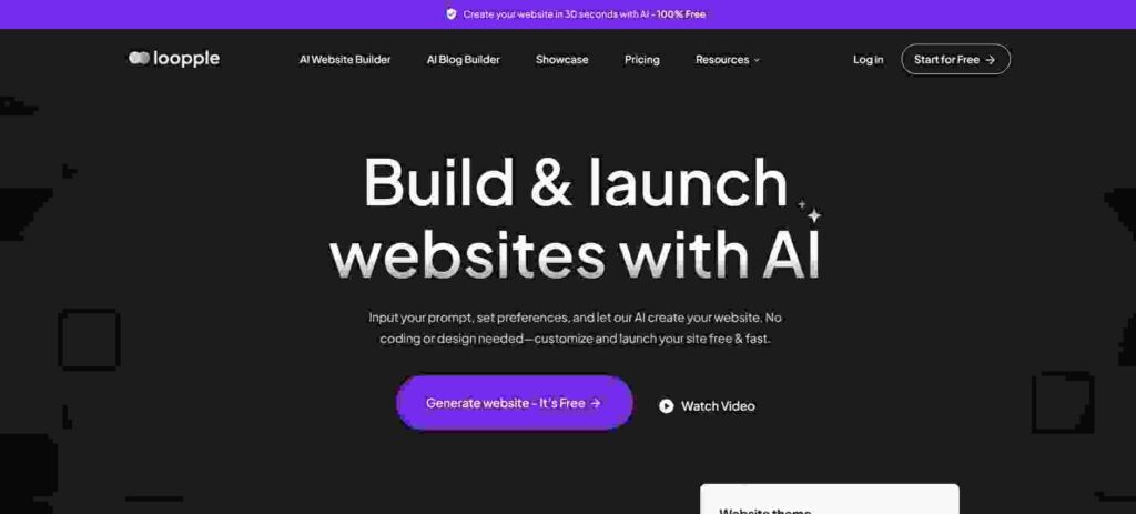 Loopple-ai-website-builder